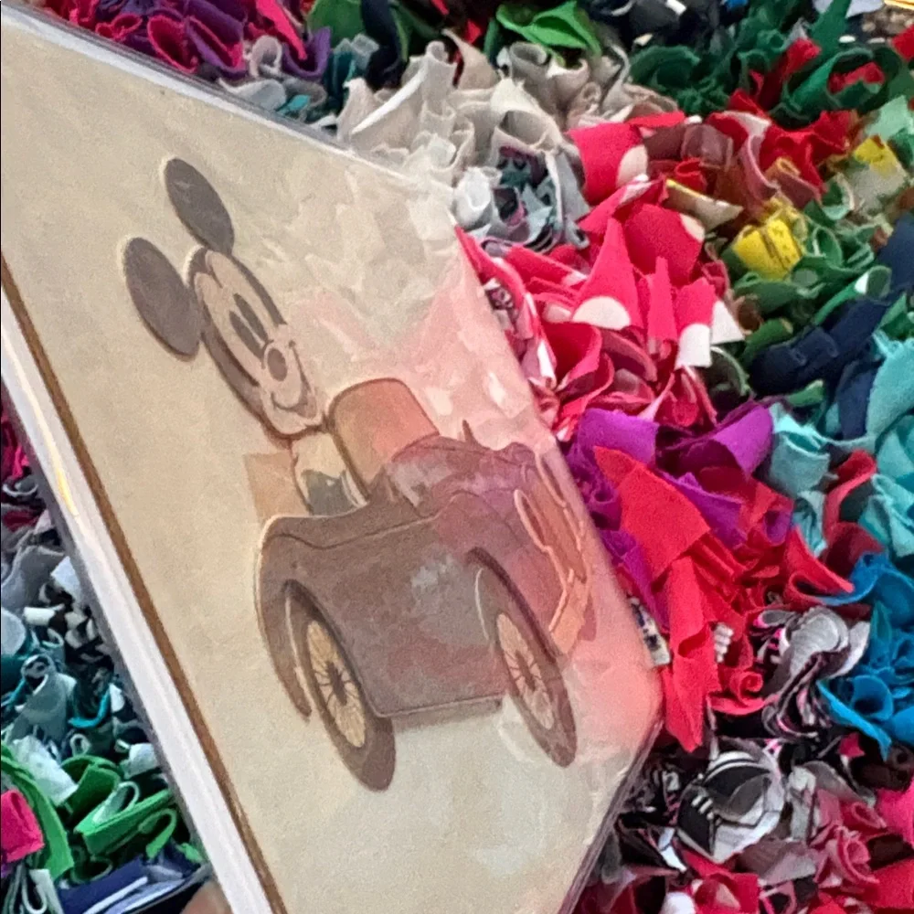 🆕American Greetings-Papyrus ‘Disney’ “Mickey Mouse” 3D Wood Card-Blank Inside